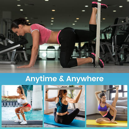 Exercise Resistance Bands with Handles for Working Out Workout Bands Set with Door Anchor for Physical Therapy, Yoga, Pilates