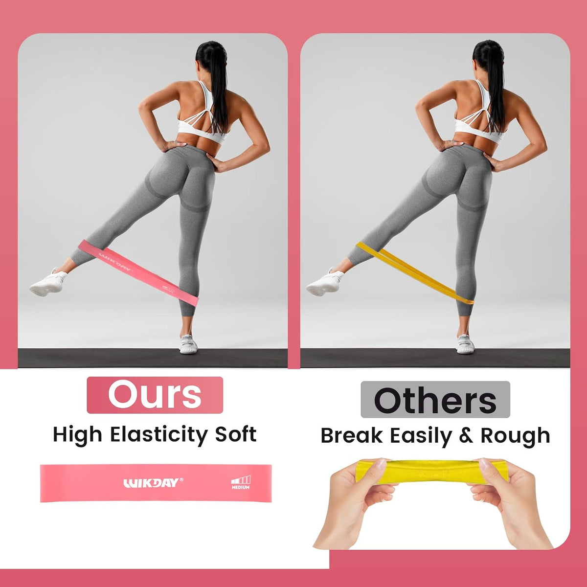 Exercise Resistance Bands with Handles for Working Out Workout Bands Set with Door Anchor for Physical Therapy, Yoga, Pilates