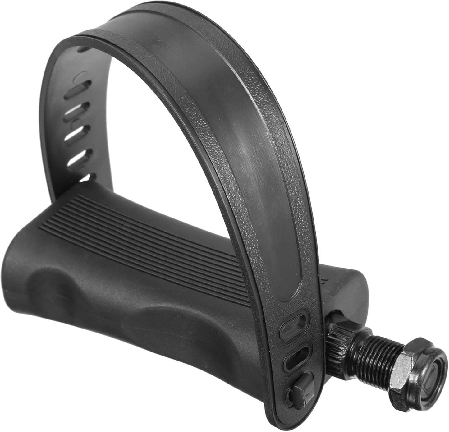 1 Pair Exercise Bike Pedals with Straps 9/16 Inch Spindle Cycling Parts 14mm Spindle Black