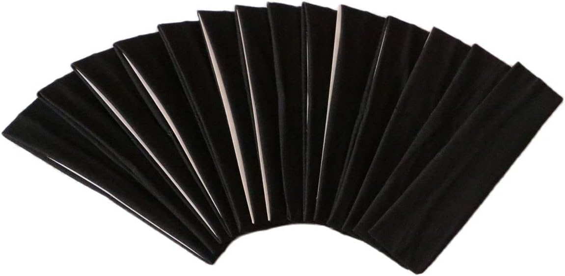 Sport Yoga Headbands,Pack of 14,Fashion Soft Elastic Polyester Sweatband Yoga Stretchy Headband for Women Man Girl