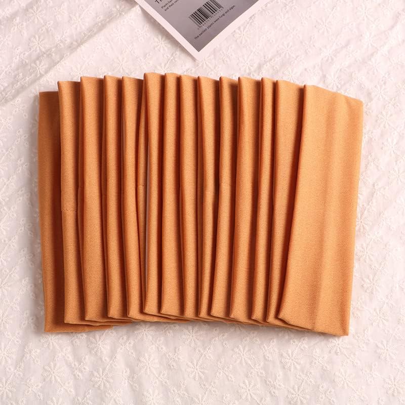 Sport Yoga Headbands,Pack of 14,Fashion Soft Elastic Polyester Sweatband Yoga Stretchy Headband for Women Man Girl