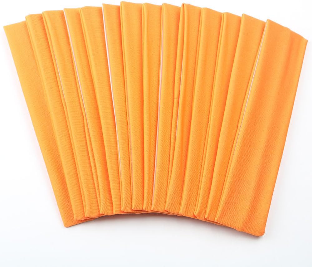 Sport Yoga Headbands,Pack of 14,Fashion Soft Elastic Polyester Sweatband Yoga Stretchy Headband for Women Man Girl