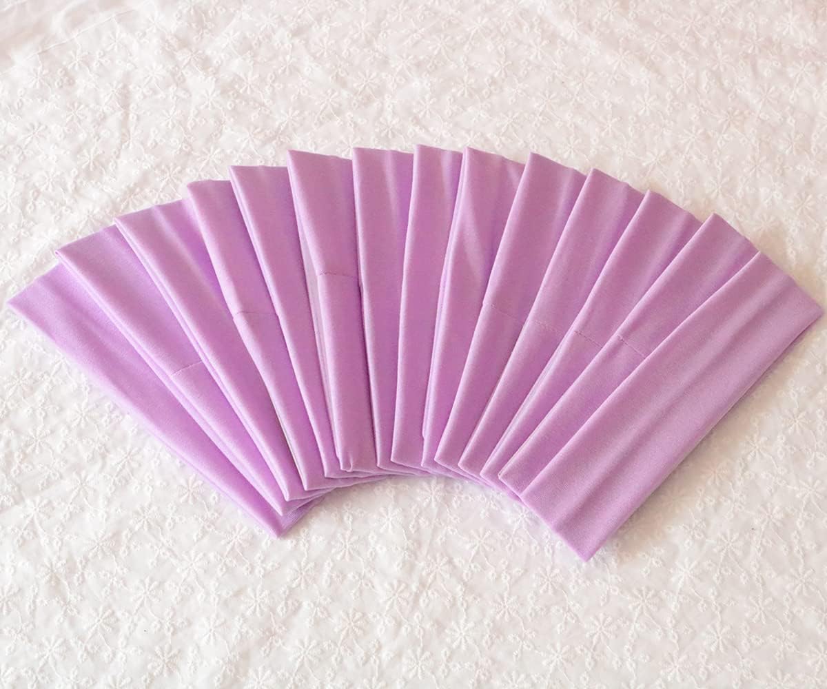 Sport Yoga Headbands,Pack of 14,Fashion Soft Elastic Polyester Sweatband Yoga Stretchy Headband for Women Man Girl