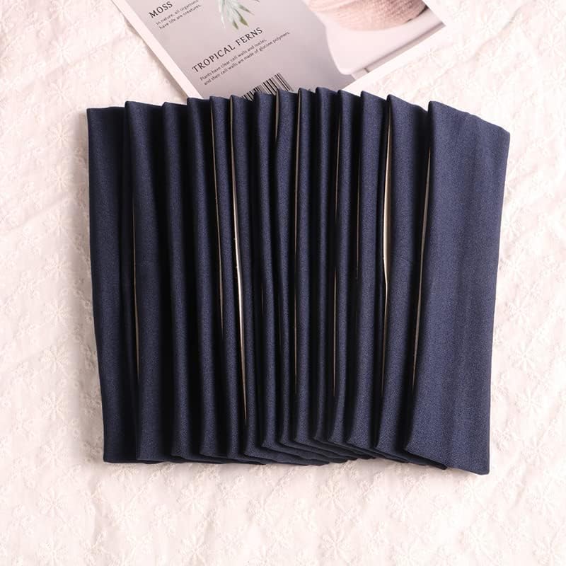 Sport Yoga Headbands,Pack of 14,Fashion Soft Elastic Polyester Sweatband Yoga Stretchy Headband for Women Man Girl