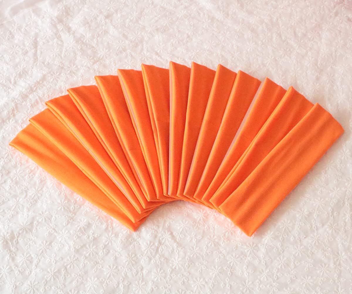 Sport Yoga Headbands,Pack of 14,Fashion Soft Elastic Polyester Sweatband Yoga Stretchy Headband for Women Man Girl