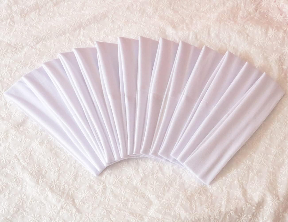 Sport Yoga Headbands,Pack of 14,Fashion Soft Elastic Polyester Sweatband Yoga Stretchy Headband for Women Man Girl