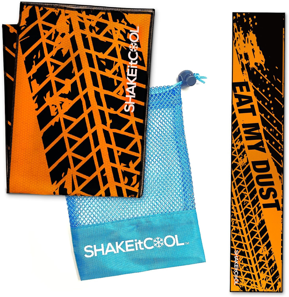 Original Cooling Towel – Be Cool in Style - Heat Relief, Soft, Lightweight, Sun Protection, Easy Clean - Perfect for Biking, Running, Yoga, Gym, Gardening - Blue Wave - Colors B