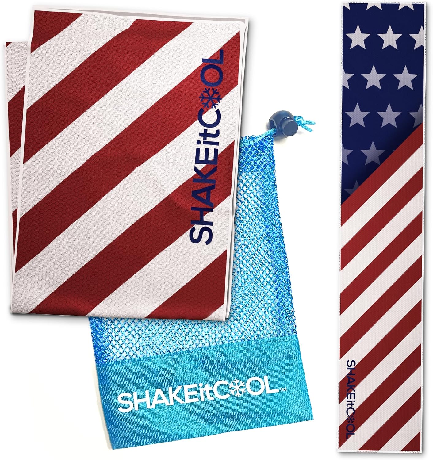 Original Cooling Towel – Be Cool in Style - Heat Relief, Soft, Lightweight, Sun Protection, Easy Clean - Perfect for Biking, Running, Yoga, Gym, Gardening - Blue Wave - Colors B