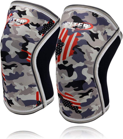 Knee Sleeves (1 Pair), 7mm Compression Knee Braces for Squats,Weightlifting,Powerlifting,Cross Training for Men & Women (Large)