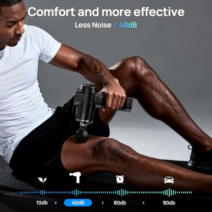Massage Gun Deep Tissue with Heat and Cold, HSA Eligible12mm Amplitude Muscle Massager for Athletes, Men Women Back Neck Shoulder Recovery, Quite for Home Gym, FSA