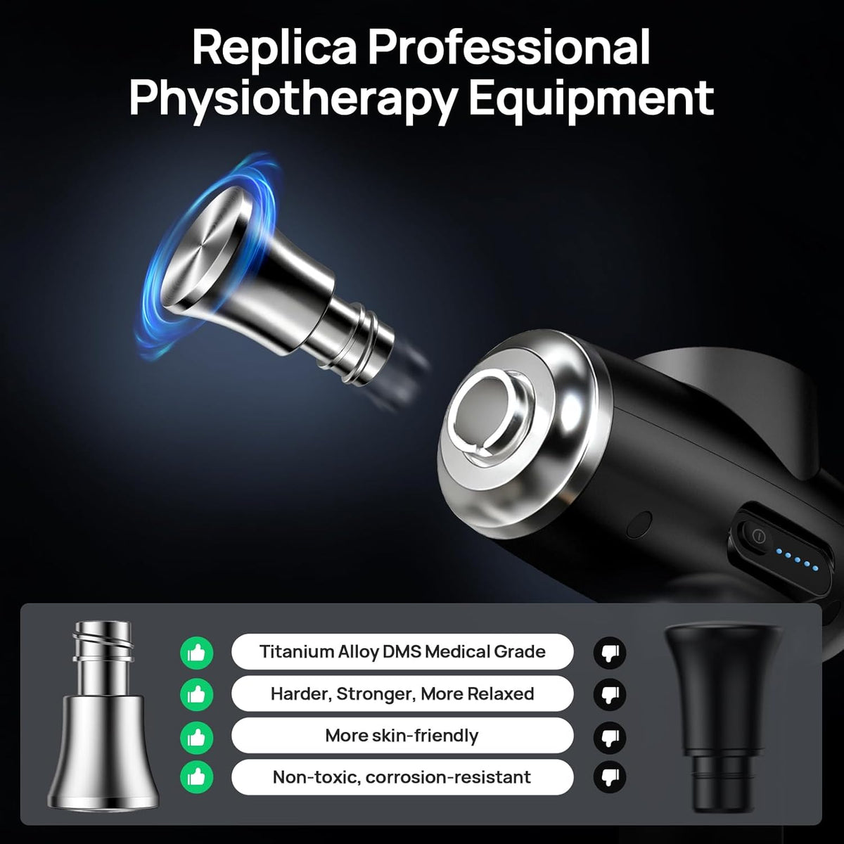 Massage Gun Deep Tissue with Heat and Cold, HSA Eligible12mm Amplitude Muscle Massager for Athletes, Men Women Back Neck Shoulder Recovery, Quite for Home Gym, FSA
