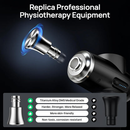 Massage Gun Deep Tissue with Heat and Cold, HSA Eligible12mm Amplitude Muscle Massager for Athletes, Men Women Back Neck Shoulder Recovery, Quite for Home Gym, FSA