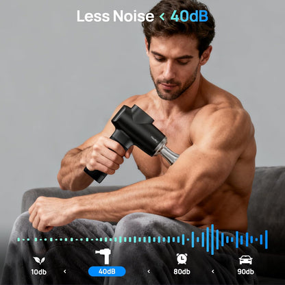 Massage Gun Deep Tissue with Heat and Cold, HSA Eligible12mm Amplitude Muscle Massager for Athletes, Men Women Back Neck Shoulder Recovery, Quite for Home Gym, FSA