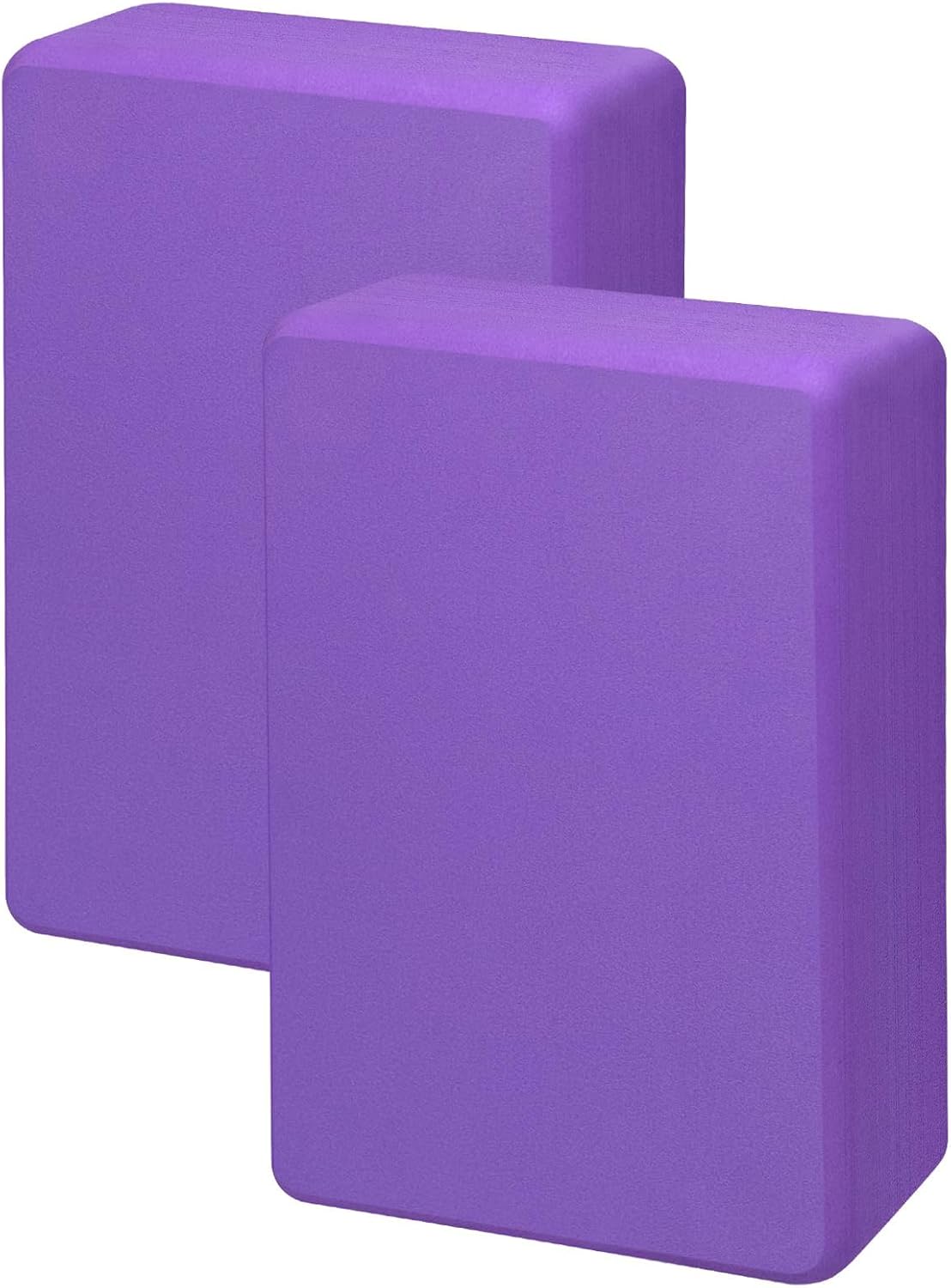 2 Pack Yoga Block, Premuim EVA Foam Block, Durable Non-slip Exersice Block for Yoga, Pilates, General Fitness, Stretching, Toning Workouts and Meditation