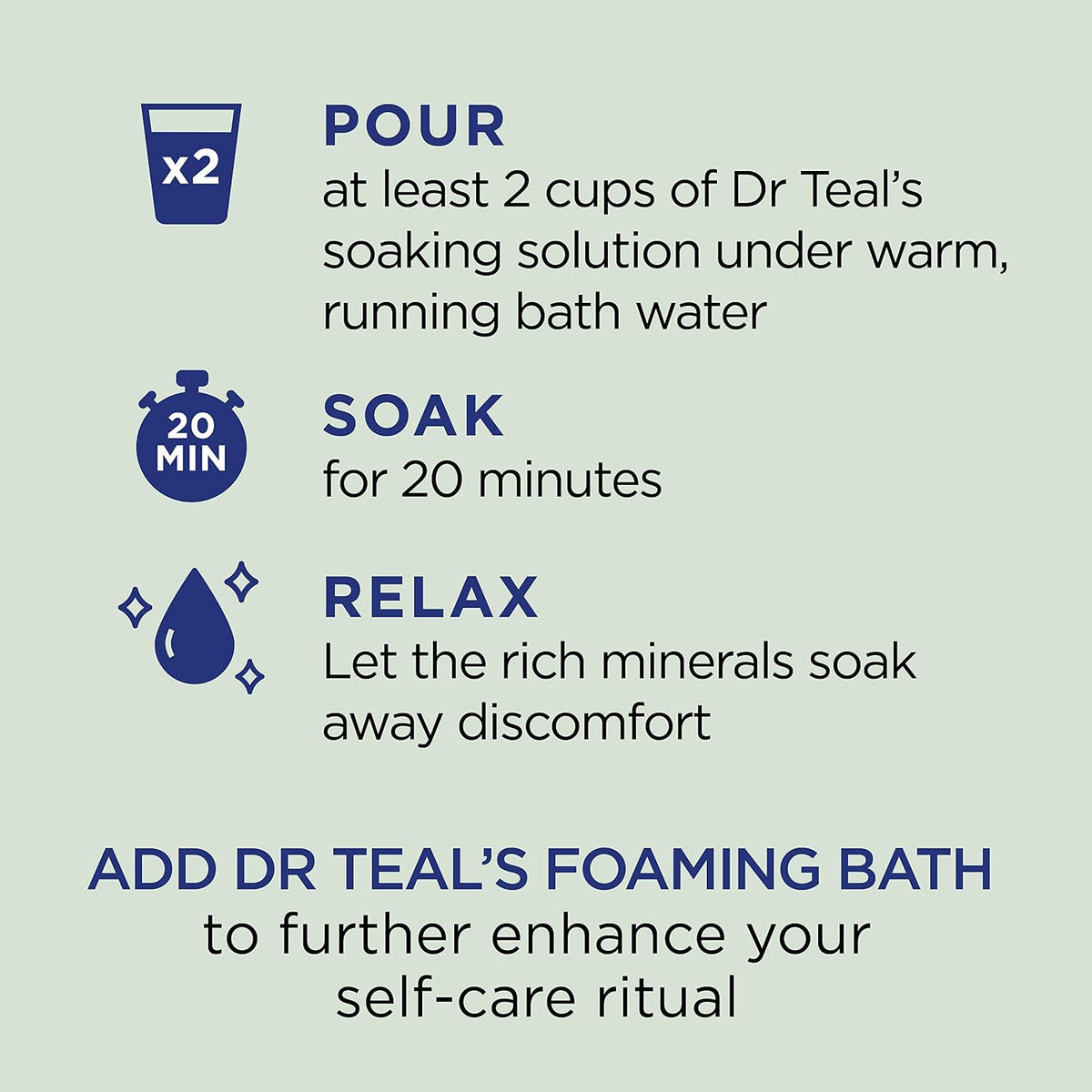 Epsom Salt Magnesium Soak, Relax & Relief with Eucalyptus & Spearmint Essential Oils, 3 lbs