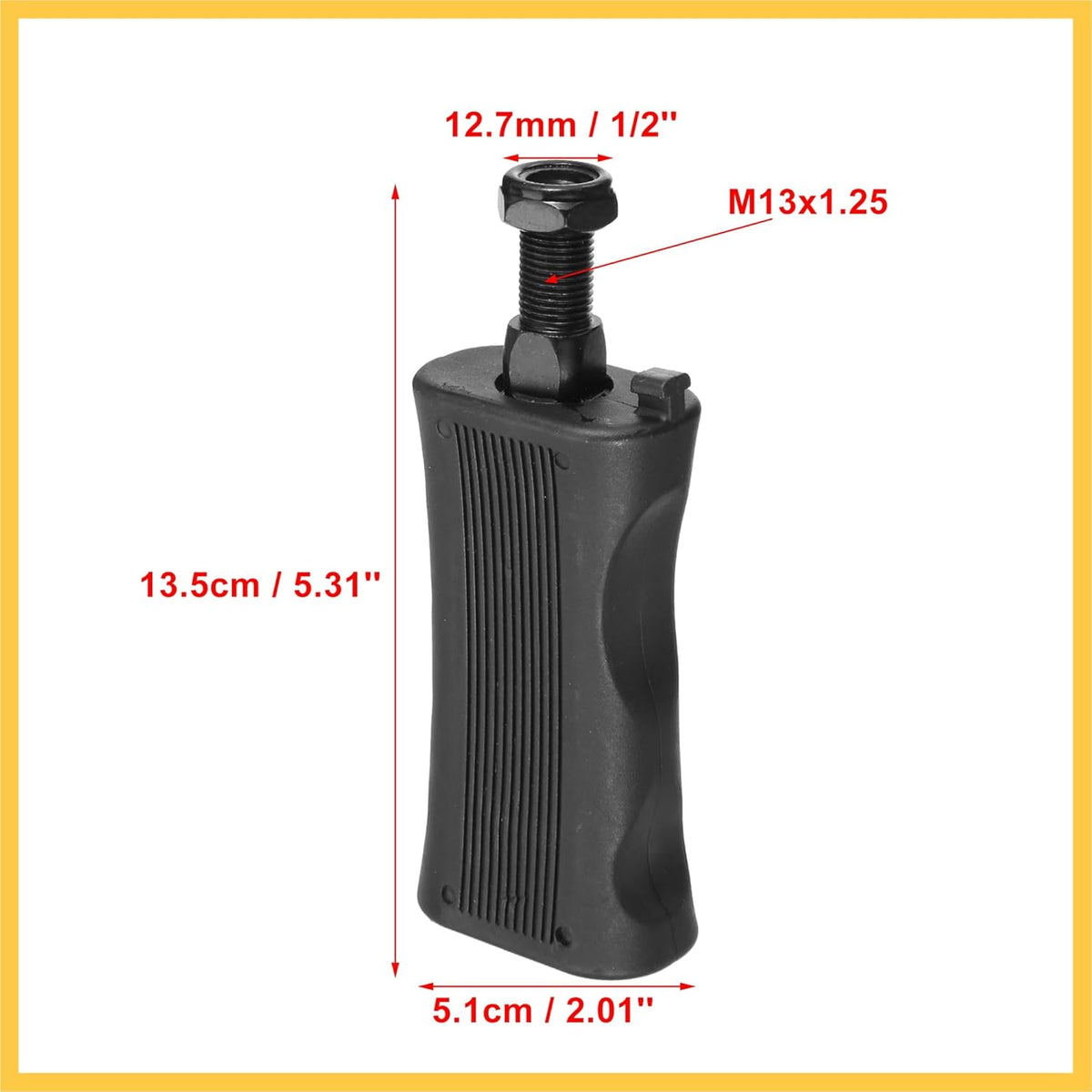 1 Pair Exercise Bike Pedals with Straps 1/2 Inch Spindle Cycling Parts 12.7mm Spindle Black Auto Replacement Parts