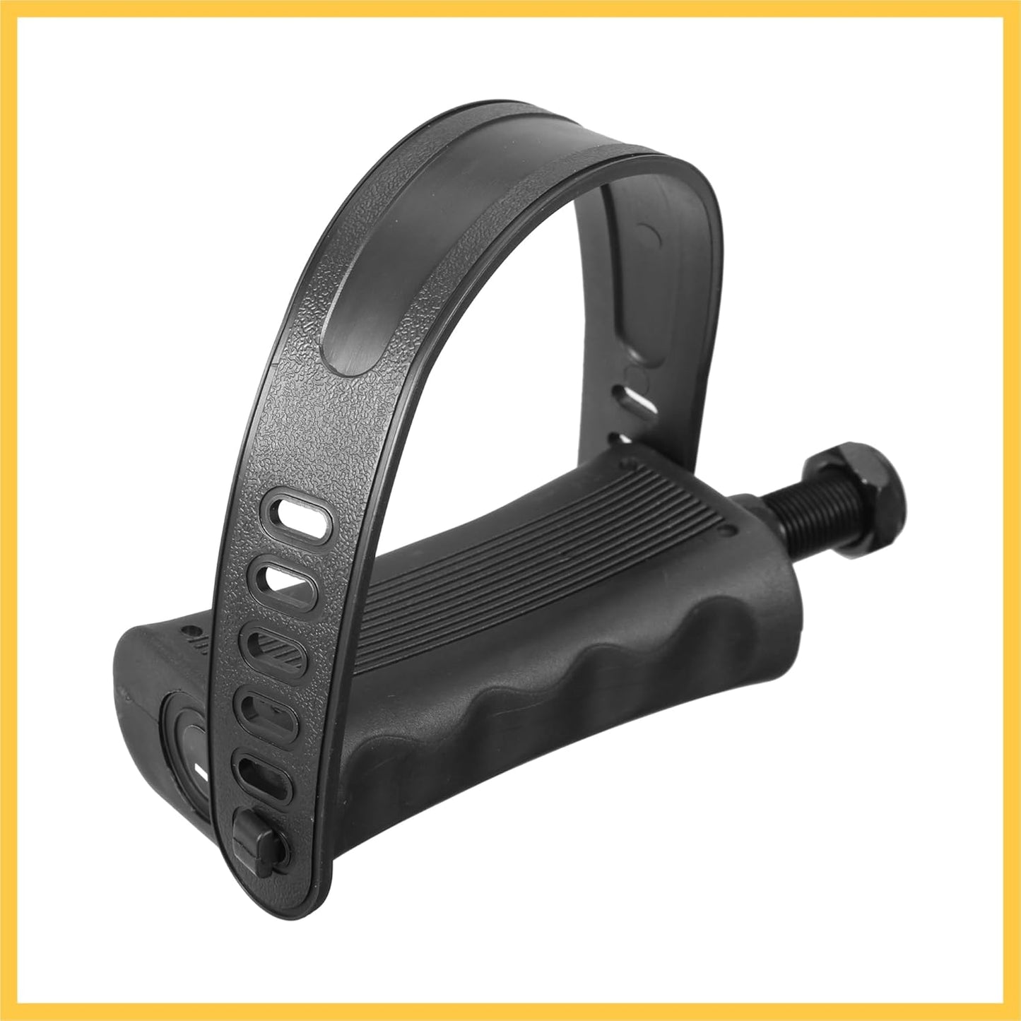 1 Pair Exercise Bike Pedals with Straps 1/2 Inch Spindle Cycling Parts 12.7mm Spindle Black Auto Replacement Parts