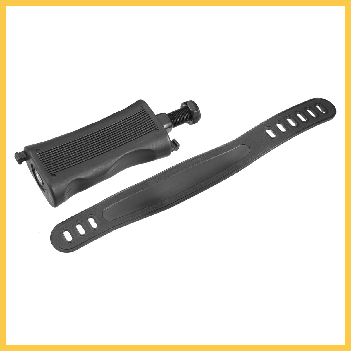1 Pair Exercise Bike Pedals with Straps 1/2 Inch Spindle Cycling Parts 12.7mm Spindle Black Auto Replacement Parts