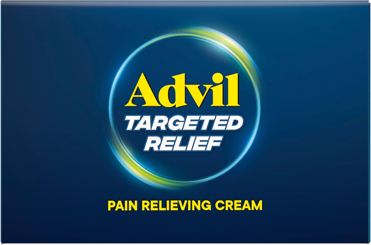 Advil Targeted Relief Cream, Ibuprofen, 2.5 oz + Massager