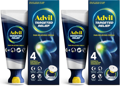 Advil Targeted Relief Cream, Ibuprofen, 2.5 oz + Massager