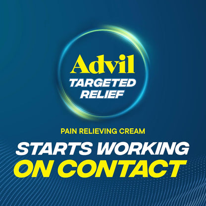 Advil Targeted Relief Cream, Ibuprofen, 2.5 oz + Massager