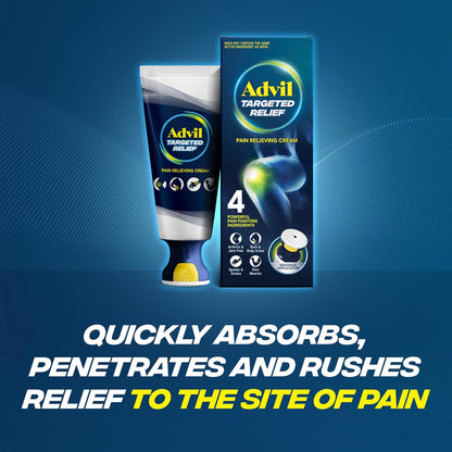Advil Targeted Relief Cream, Ibuprofen, 2.5 oz + Massager