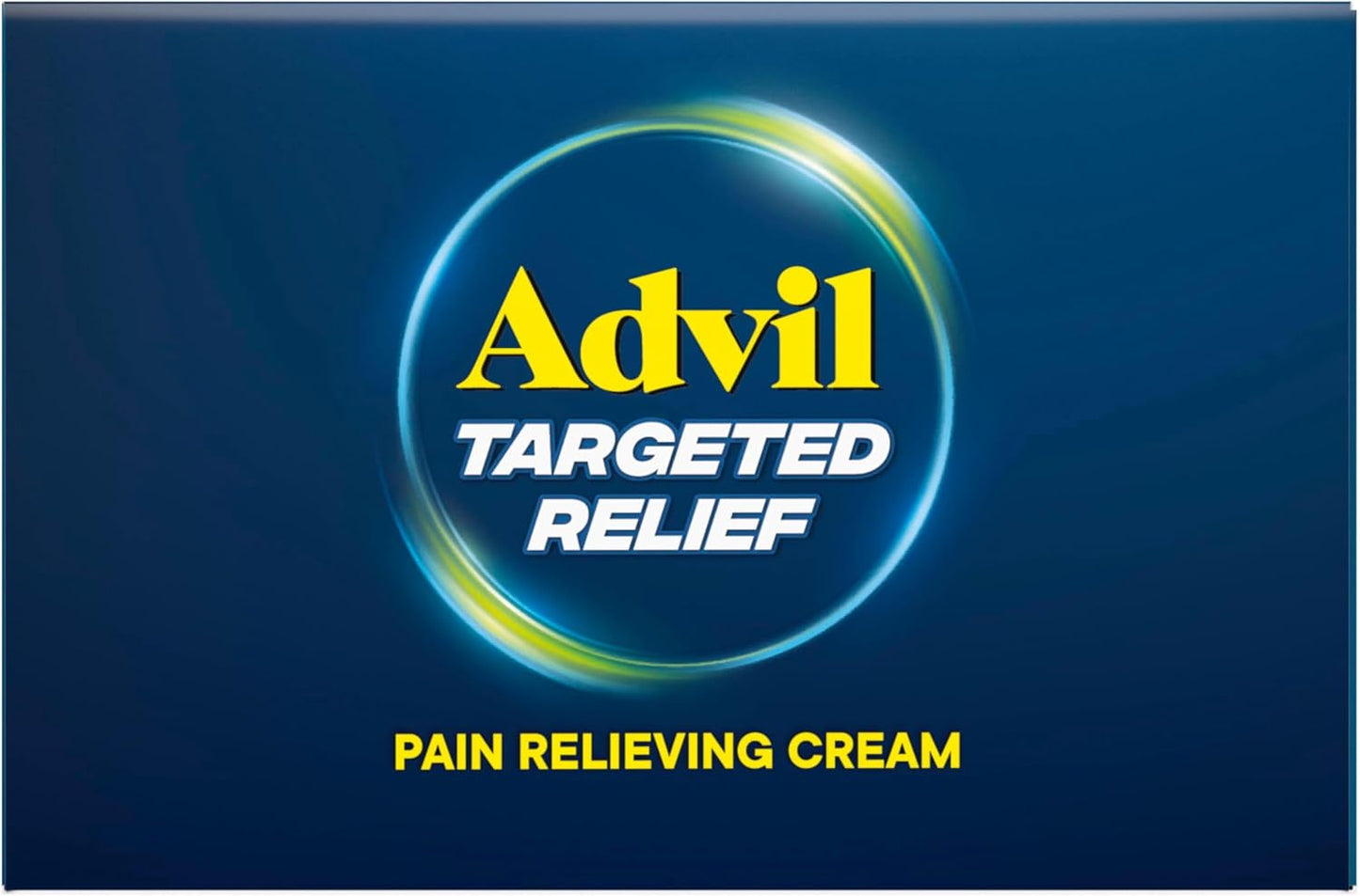 Advil Targeted Relief Cream, Ibuprofen, 2.5 oz + Massager