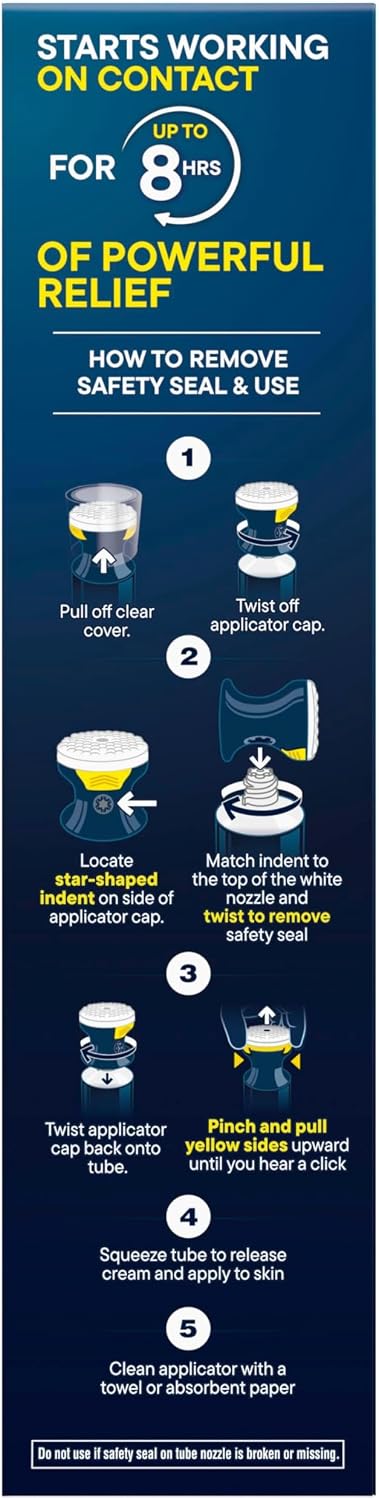 Advil Targeted Relief Cream, Ibuprofen, 2.5 oz + Massager