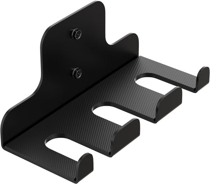 JNIHEEP Olympic Barbell Hanger,Garage Gym Bar Wall Rack,Vertical Barbell Mount Rack,Black Powder Coated,Space Saving Commercial or Home Gym Accessory,Holds Under 33mm Bar Size