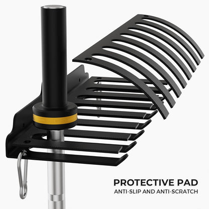 JNIHEEP Olympic Barbell Hanger,Garage Gym Bar Wall Rack,Vertical Barbell Mount Rack,Black Powder Coated,Space Saving Commercial or Home Gym Accessory,Holds Under 33mm Bar Size