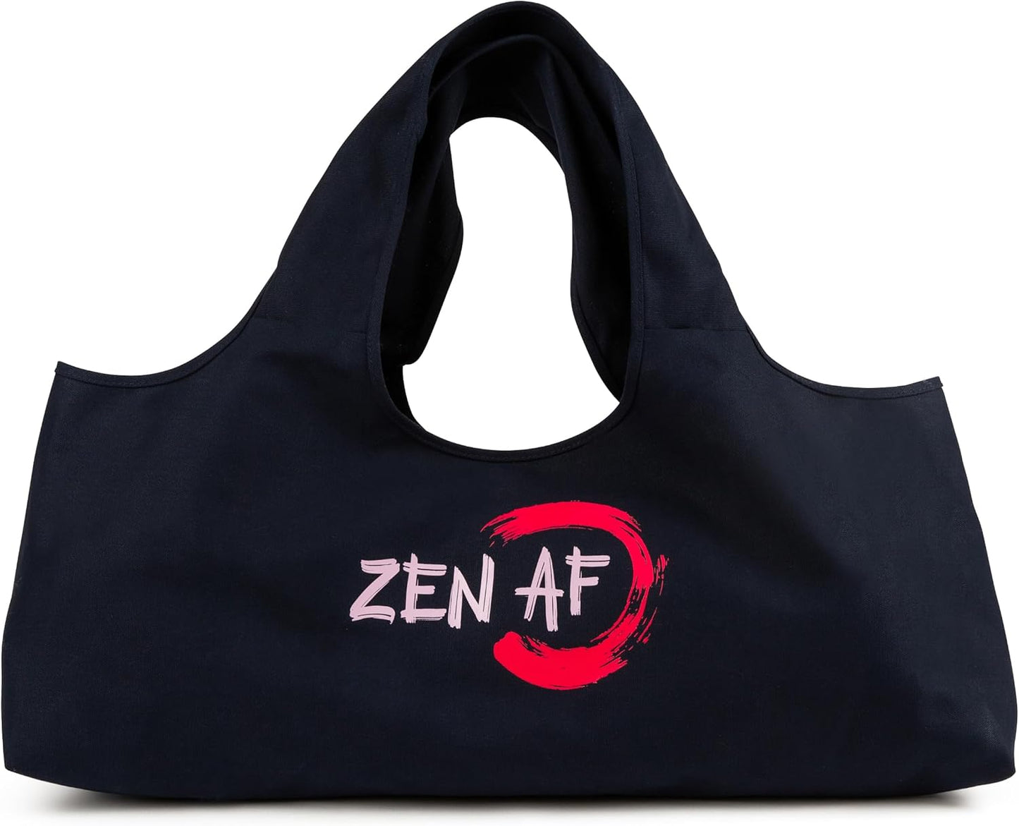 Yoga Bag, Exercise, Tote, Large Carrier, Shoulder Strap, Inner Pocket, Fits Most Mats, Recycled Cotton Canvas