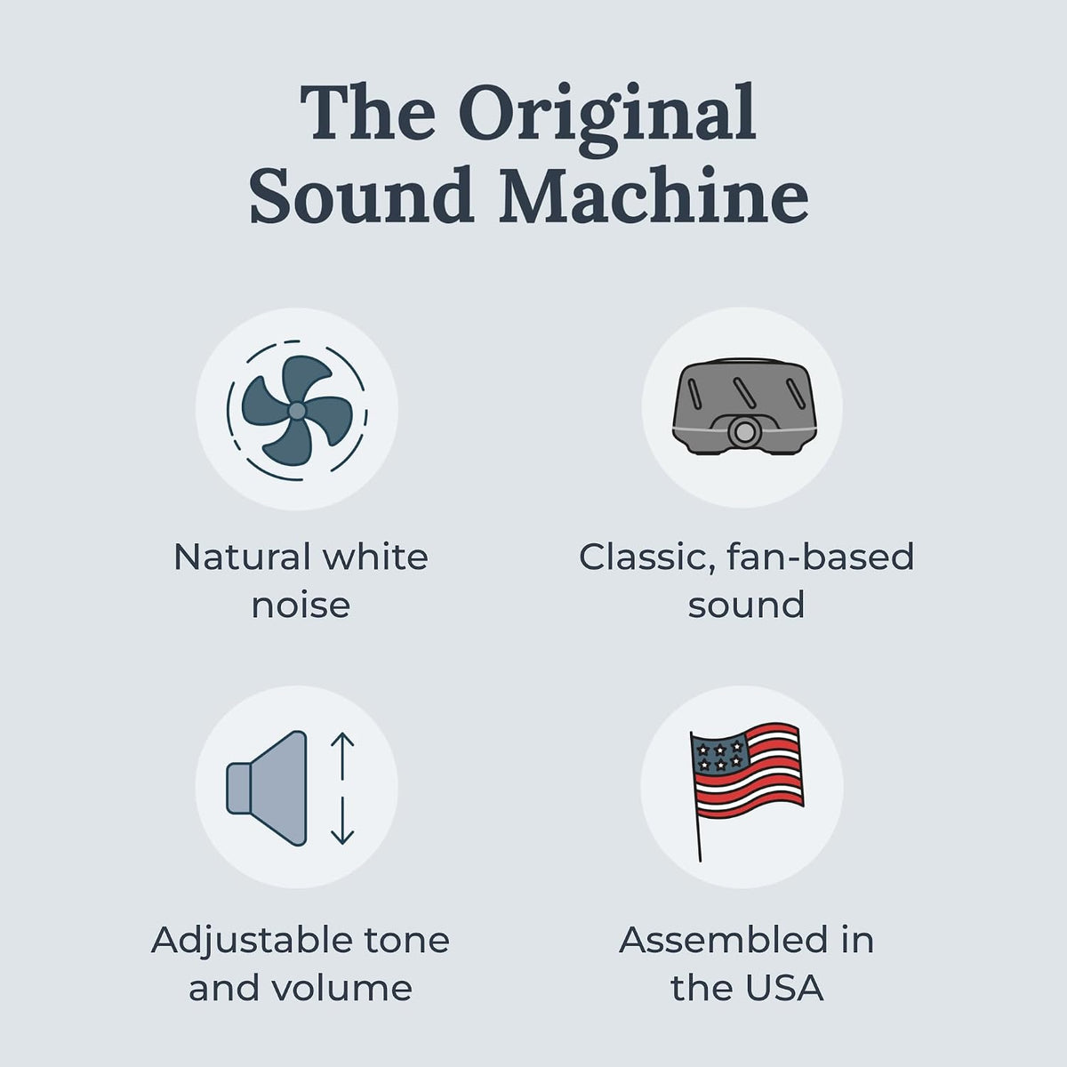 Dohm (White/Gray) The Original White Noise Machine, Relaxing Natural Sound from a Real Fan, Sleep Aid & Noise Cancelling for Adults & Baby, Office Privacy & Meditation, Baby Registry