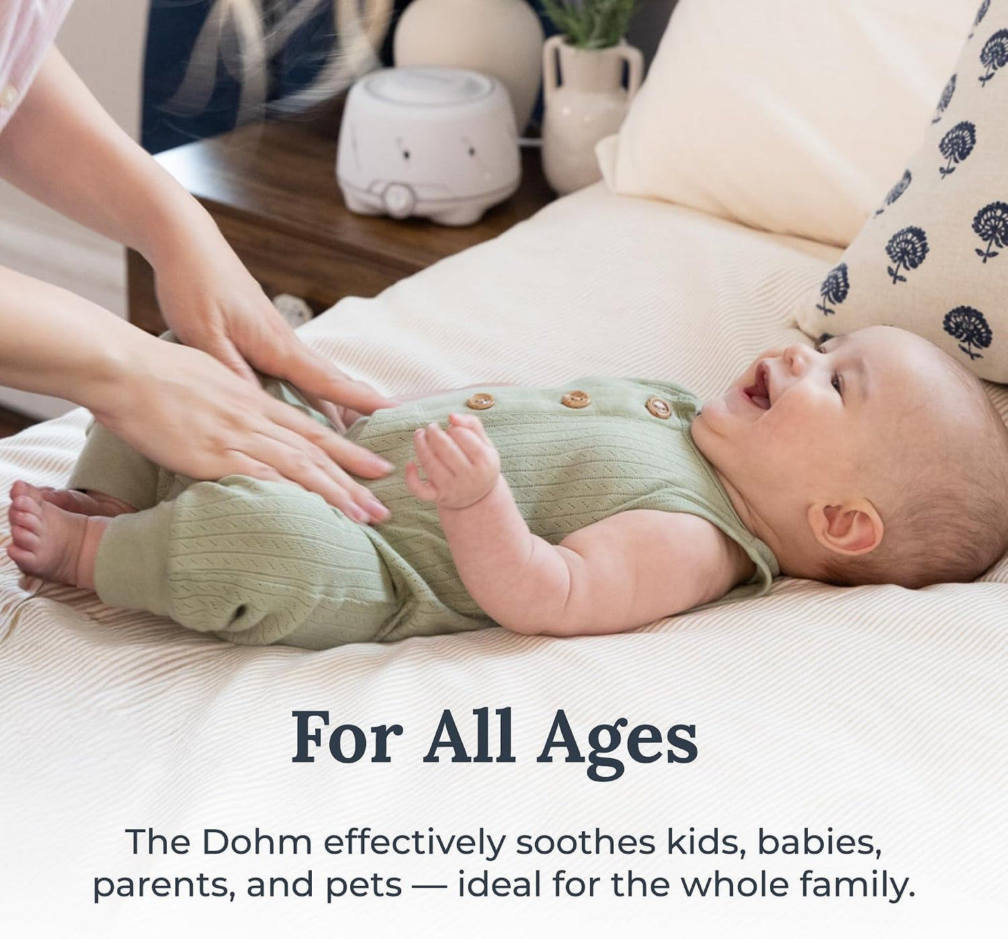 Dohm (White/Gray) The Original White Noise Machine, Relaxing Natural Sound from a Real Fan, Sleep Aid & Noise Cancelling for Adults & Baby, Office Privacy & Meditation, Baby Registry