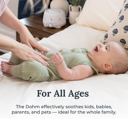 Dohm (White/Gray) The Original White Noise Machine, Relaxing Natural Sound from a Real Fan, Sleep Aid & Noise Cancelling for Adults & Baby, Office Privacy & Meditation, Baby Registry