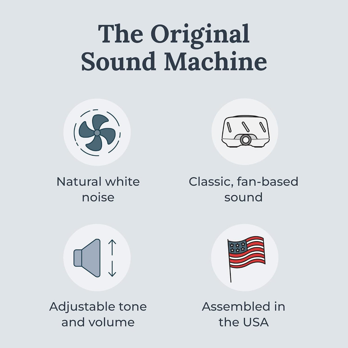 Dohm (White/Gray) The Original White Noise Machine, Relaxing Natural Sound from a Real Fan, Sleep Aid & Noise Cancelling for Adults & Baby, Office Privacy & Meditation, Baby Registry