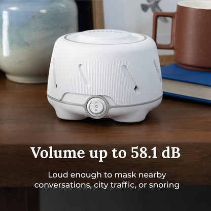 Dohm (White/Gray) The Original White Noise Machine, Relaxing Natural Sound from a Real Fan, Sleep Aid & Noise Cancelling for Adults & Baby, Office Privacy & Meditation, Baby Registry