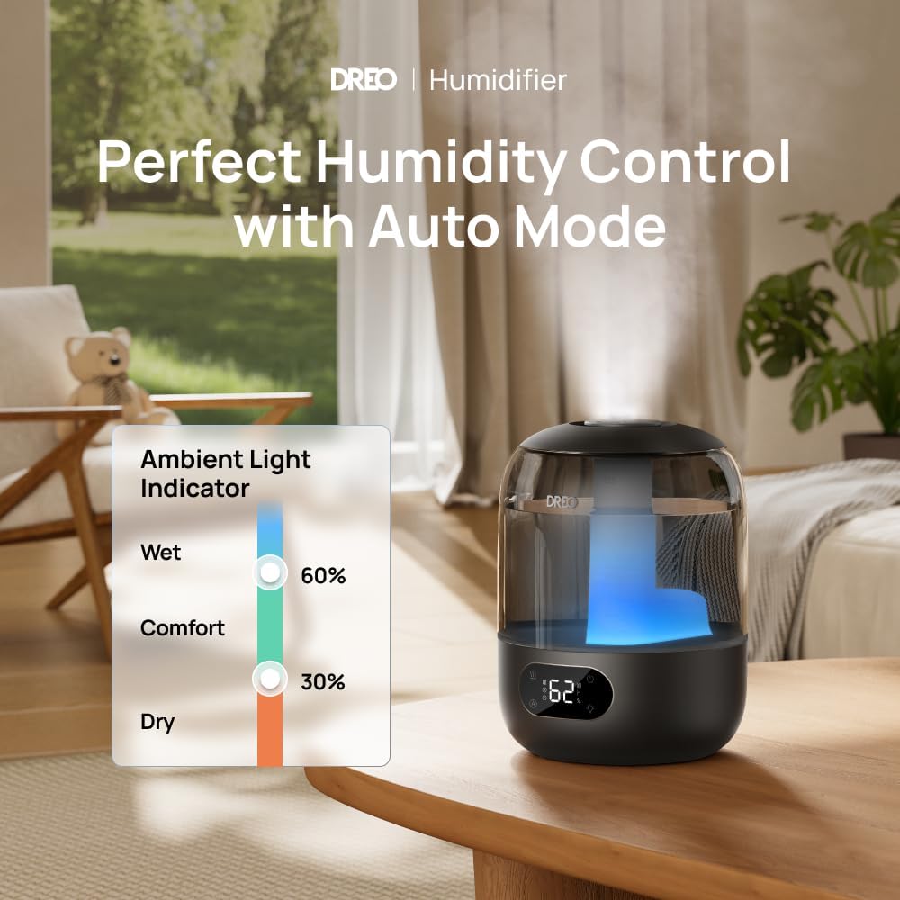 3L Humidifiers for Bedroom, 30H Runtime, 26 dB Quiet, New Edition