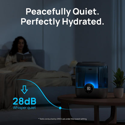 3L Humidifiers for Bedroom, 30H Runtime, 26 dB Quiet, New Edition