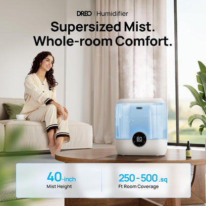 3L Humidifiers for Bedroom, 30H Runtime, 26 dB Quiet, New Edition