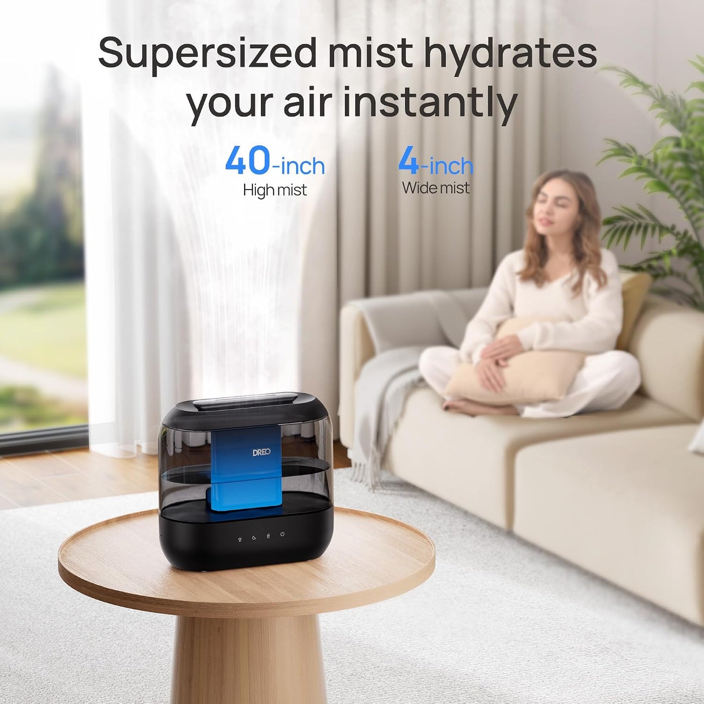 3L Humidifiers for Bedroom, 30H Runtime, 26 dB Quiet, New Edition