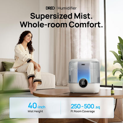 3L Humidifiers for Bedroom, 30H Runtime, 26 dB Quiet, New Edition