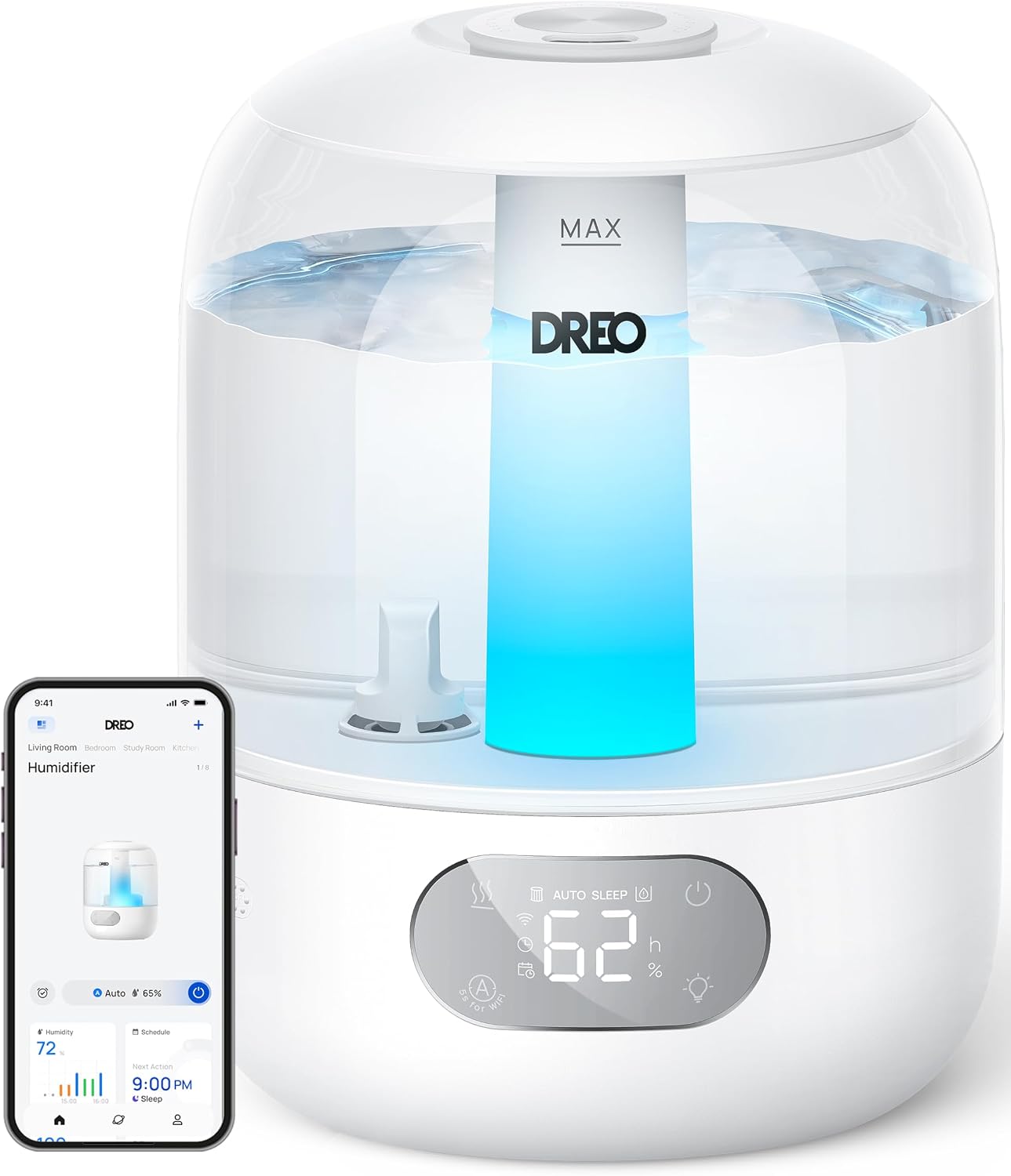 3L Humidifiers for Bedroom, 30H Runtime, 26 dB Quiet, New Edition