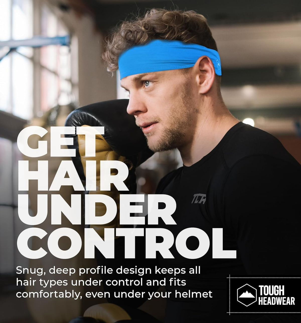 Tough Headwear Mens Headband | Sweat Headbands for Men Women Working Out Running Sports – Athletic Sweat Band Exercise