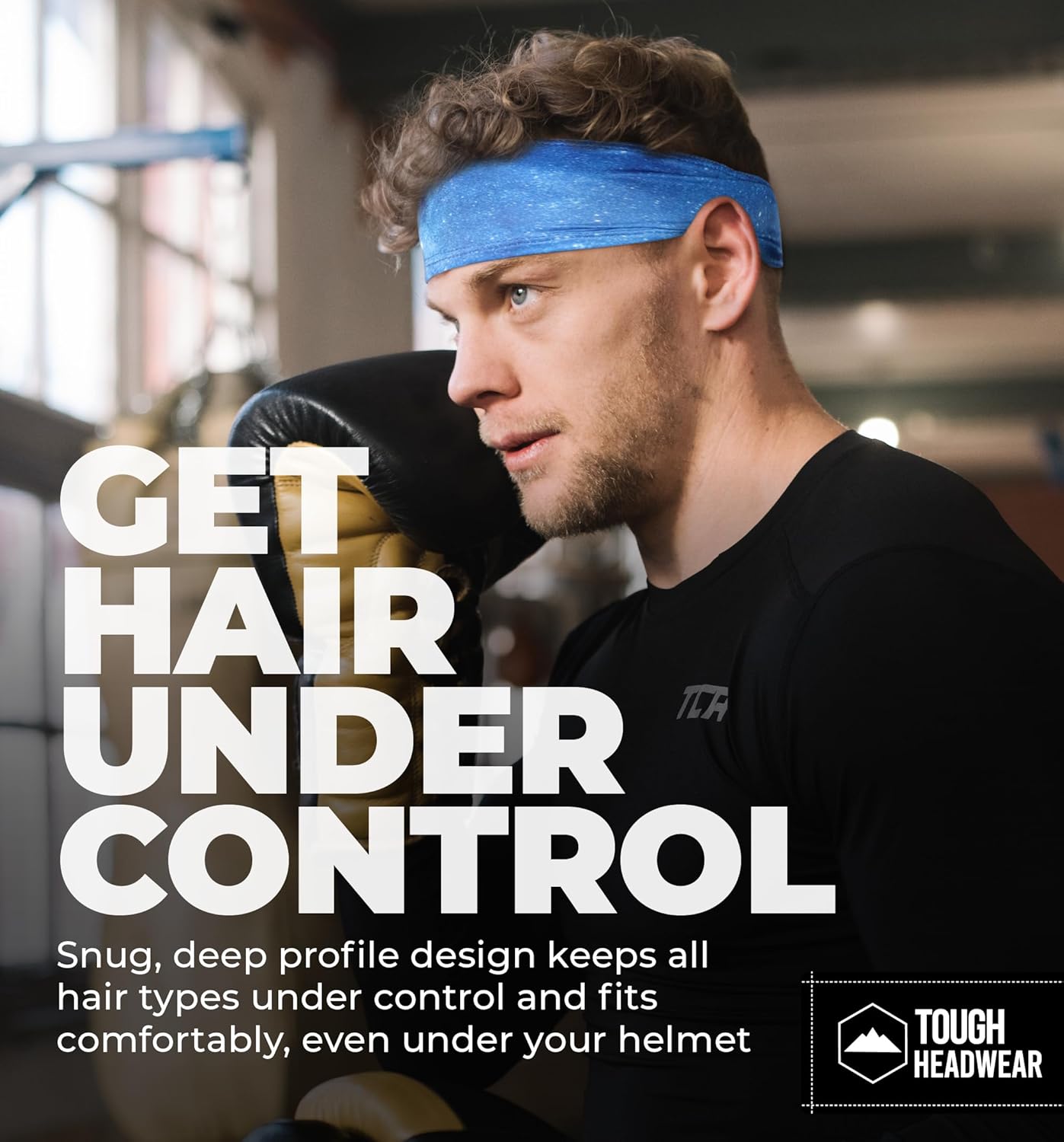 Tough Headwear Mens Headband | Sweat Headbands for Men Women Working Out Running Sports – Athletic Sweat Band Exercise