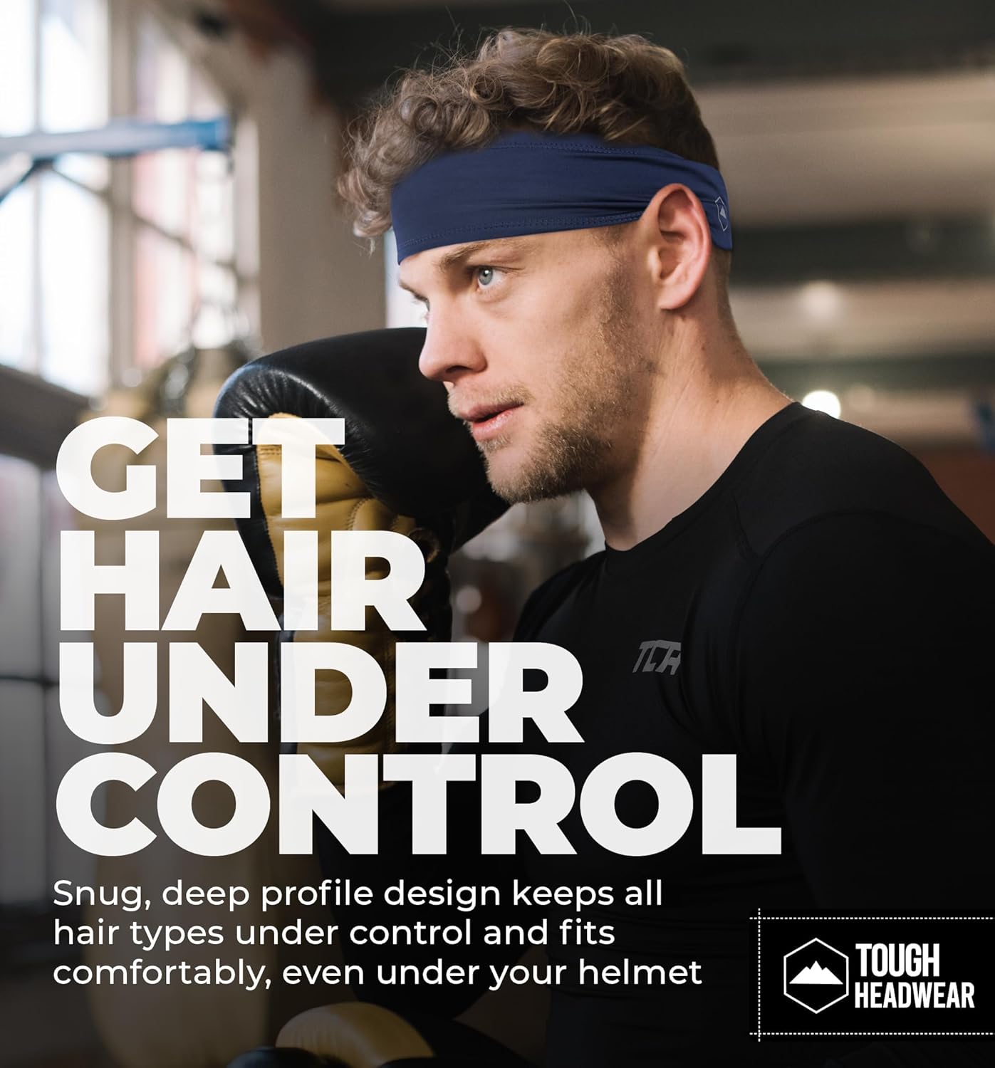 Tough Headwear Mens Headband | Sweat Headbands for Men Women Working Out Running Sports – Athletic Sweat Band Exercise