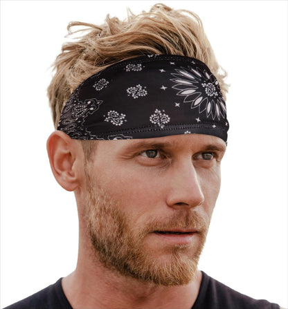 Tough Headwear Mens Headband | Sweat Headbands for Men Women Working Out Running Sports – Athletic Sweat Band Exercise