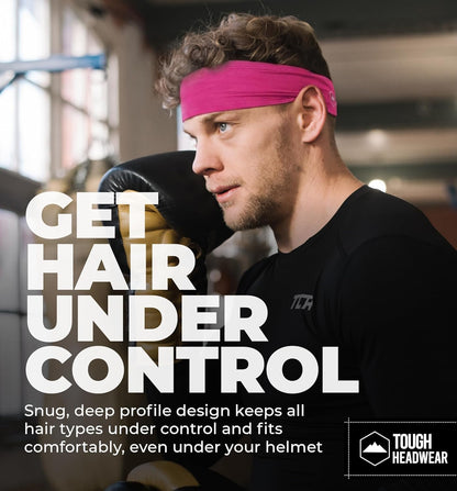 Tough Headwear Mens Headband | Sweat Headbands for Men Women Working Out Running Sports – Athletic Sweat Band Exercise