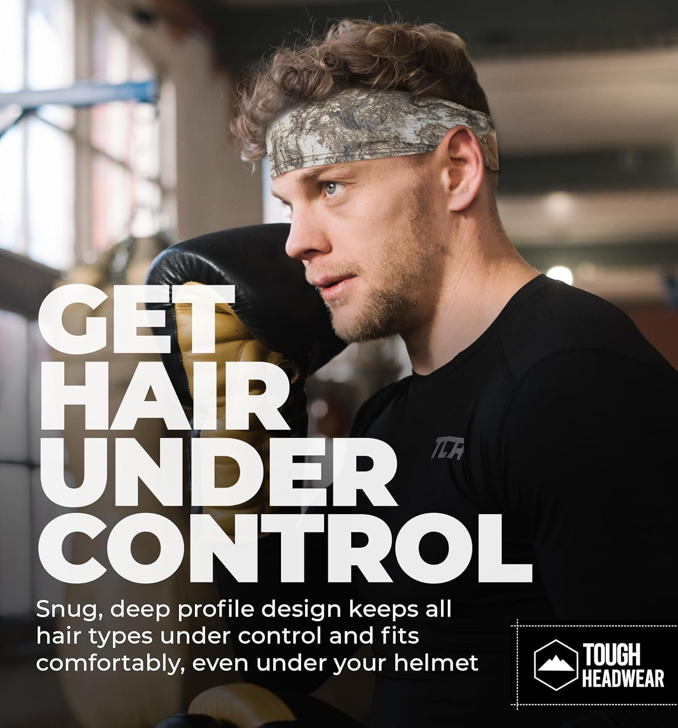 Tough Headwear Mens Headband | Sweat Headbands for Men Women Working Out Running Sports – Athletic Sweat Band Exercise
