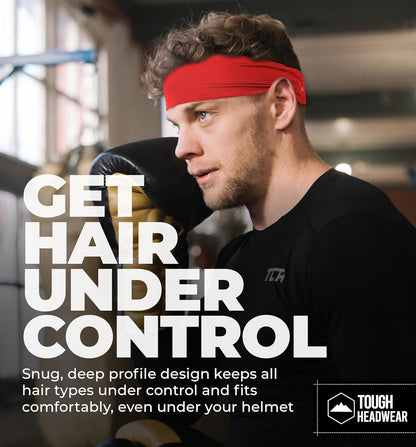Tough Headwear Mens Headband | Sweat Headbands for Men Women Working Out Running Sports – Athletic Sweat Band Exercise