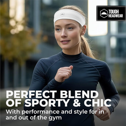 Tough Headwear Mens Headband | Sweat Headbands for Men Women Working Out Running Sports – Athletic Sweat Band Exercise
